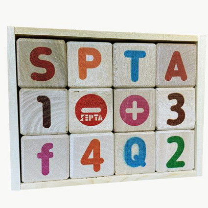 حروف الفبا و اعداد چوبی انگلیسی Septa