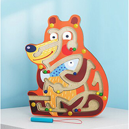 اسباب بازی ماز چوبی مگنتی مدل خرس