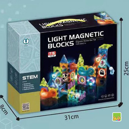 بلوک مگنتی چراغدار Light Magnetic Blocks 75