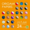 کاغذ اوریگامی نقوش گلدار - بسته 48 تایی